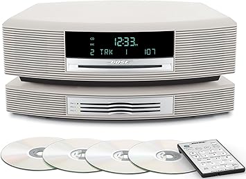 Amazon Com Bose Wave Music System With Multi Cd Changer Platinum White Compatible With Alexa Amazon Echo Electronics