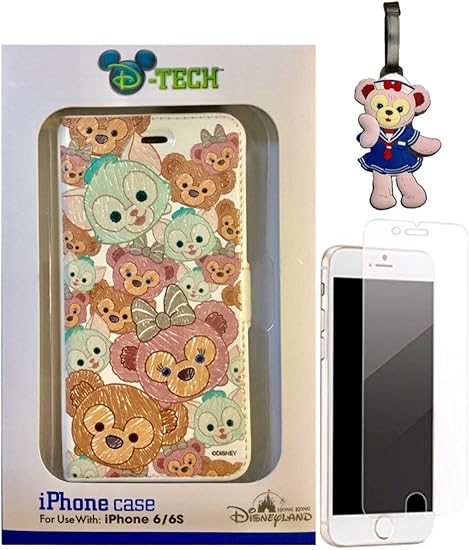 Amazon ダッフィー シェリーメイ ツムツム Iphone6 Iphone6s 携帯カバー白 携帯シート ２点セット おまけ付 海外ディズニーランド限定 Disney ケース カバー 通販
