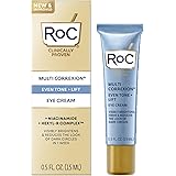 RoC Multi Correxion 5 in 1 Anti-Aging Eye Cream for Puffiness, Under Eye Bags & Dark Circles, Skin Care Treatment with Shea B