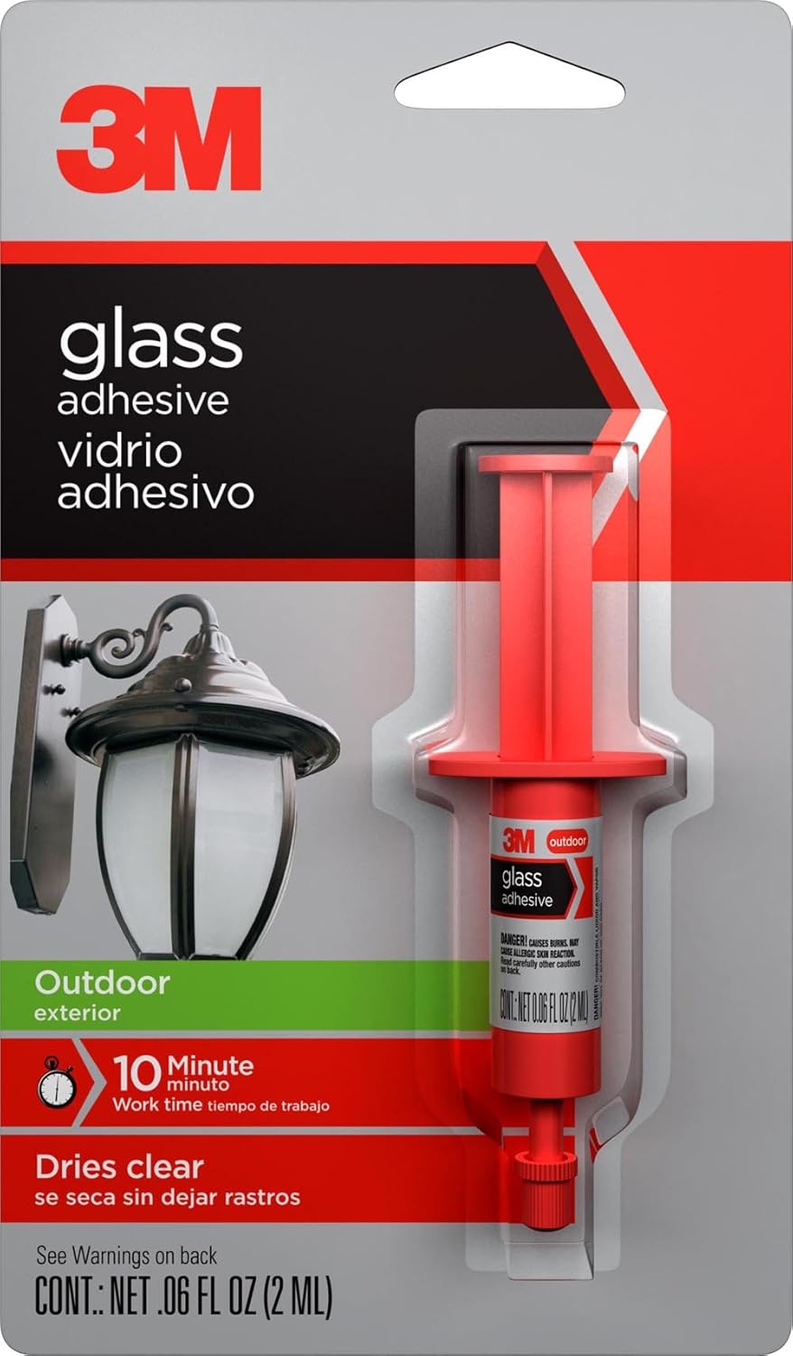 3M 18051 Glass Adhesive Glue For Outdoor Clear .06Ounce 2 ML Brand New