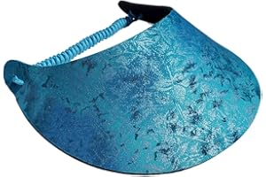 The Incredible Sunvisor Glitzy Design Perfect for The Summer! Made in The USA!! (Triangle Glitz