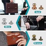 CiShow 120pcs Round Head Button Studs 4/6mm Sam Browne Chicago Screws Leather view 4