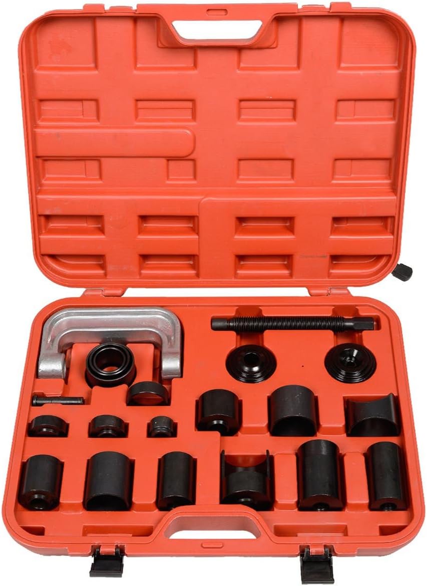 Heredeco New 21 pcs Ball Joint Auto Repair Remover Install Adapter Tool Set Service Kit With 4-Wheel Drive Adaptors