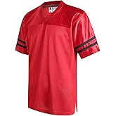DEHANER Retro Classic Football Jerseys for Men Unisex Workout Dry-Fit Shirts Sports Uniforms Casual Tops