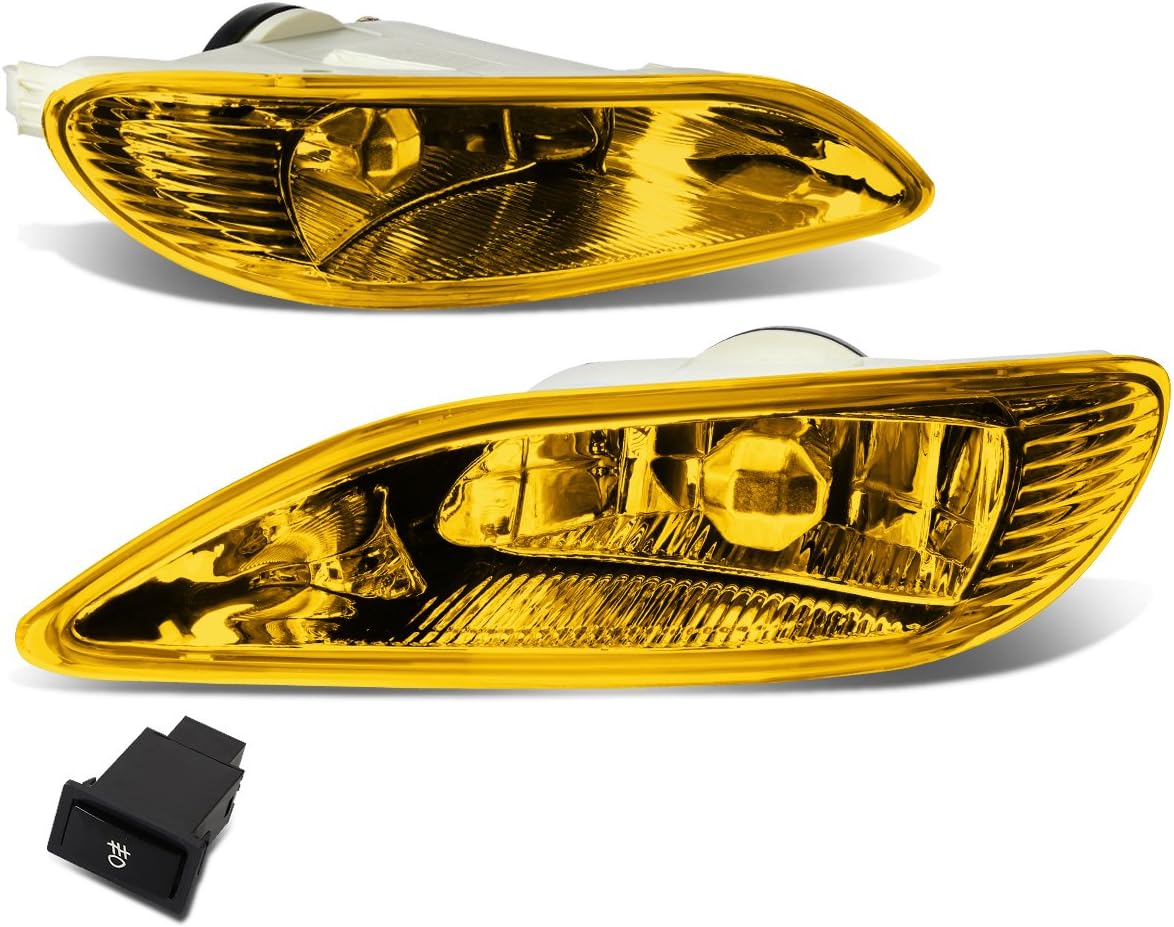 Pair Of Amber Lens Bumper Driving Fog Lights Wiring Kit Switch Replacement For Toyota Camry 02 04 Corolla 05 08 Solara 02 03