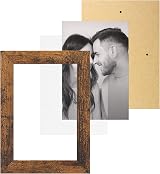 SONGMICS Picture Frame Collage 4x 4x6 Photos 10x15 cm RPF025X01 Vintage Brown view 5