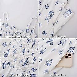 Corset Dress for Women Flowy Floral Garden Party