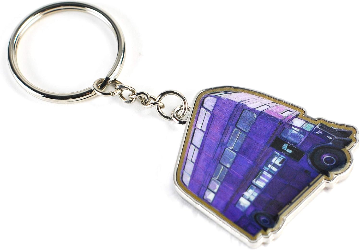 HP Knight Bus Metal Keyring, Purple