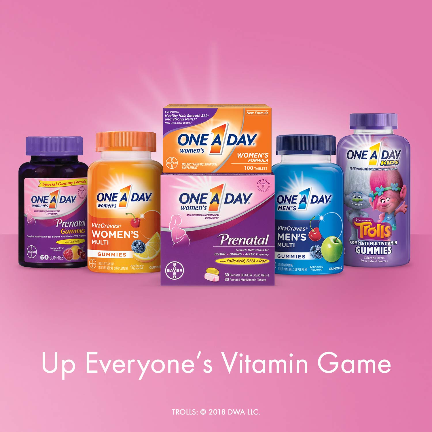 One A Day Men’s & Women’s PrePregnancy Multivitamin including Vitamins A, Vitamin C, Vitamin D