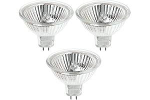 12VMONSTER MR11 Halogen Spot Light Bulb Down Reflector Lamp 5W 12V 2 Prong Stove Hood Range Lighting High CRI Warm White 5 Watt GU4 Dimmable Replacement Fiber Optic BAB C Bright Kitchen 45° Beam I 11⁄8 inches