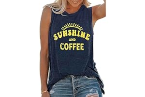 CHICALLURE Womens Tank Tops Summer Sleeveless Graphic Camisole Shirt Causal Loose Fit Beach Blouse