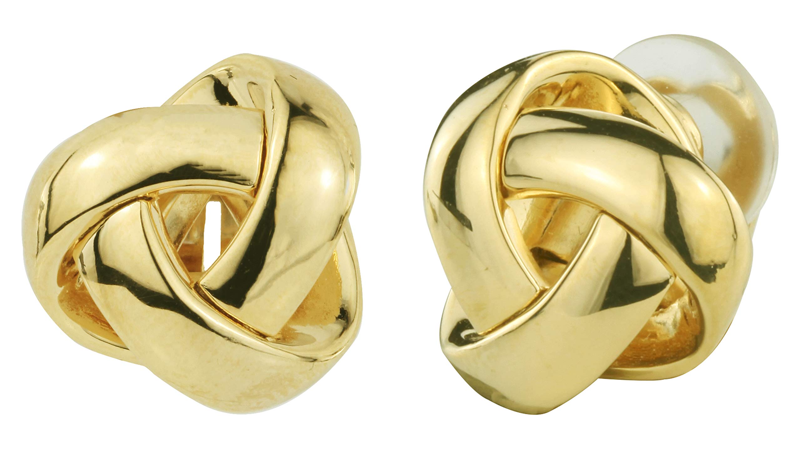 Traveller Women's Knot Clip On Earrings, 16 mm, Metal