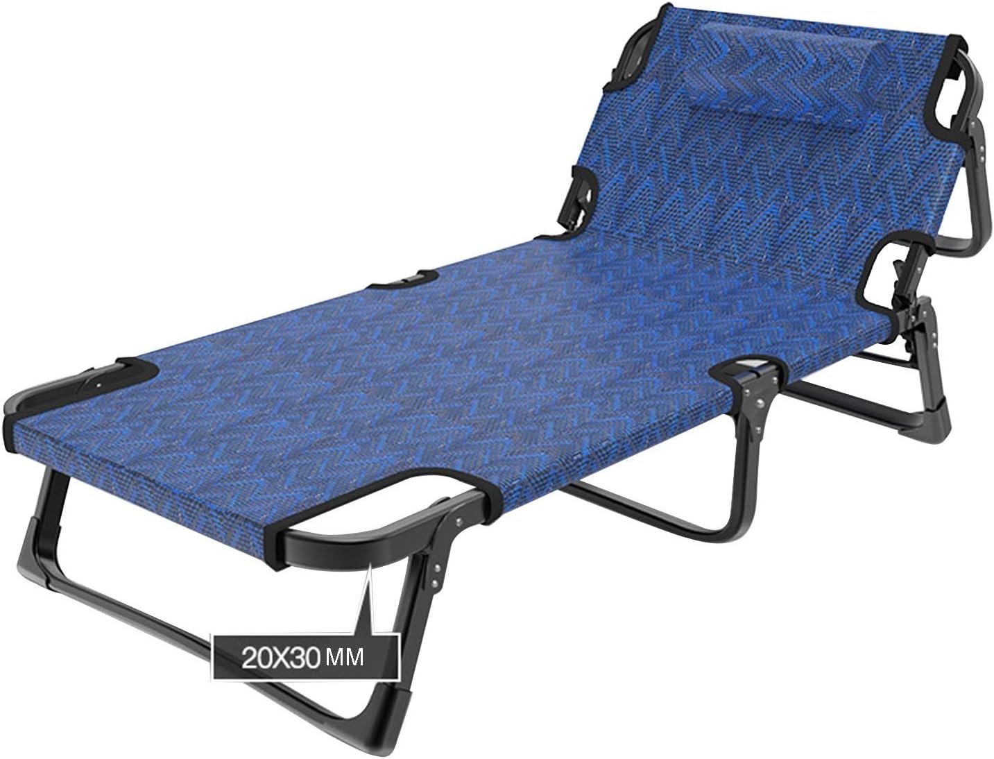 KUYUC Chaise Lounge Chair, Folding Sunbathing Lounge Chair 5Position