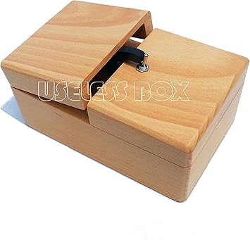 Madera maciza Inútil caja con sorpresas Useless Machine: Amazon.es: Electrónica