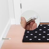 SZCXDKJ 3X Wall Mounted Chrome Spring Door Stop with 3 Replacement Tips view 5