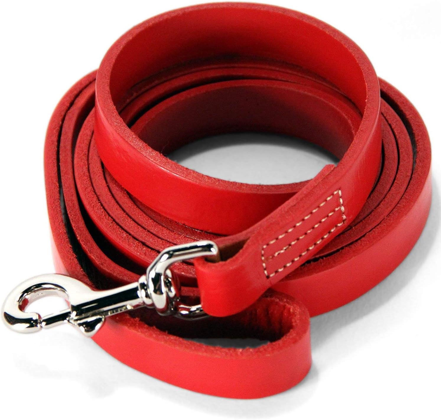 Logical Leather Dog Training Leash - Full Grain Leather Lead for Large Dogs
