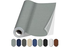 Lifeshoon Fabric Repair Patches, 17X79 Inch Canvas Self-Adhesive Fabric Patches Tape Durable, DIY Large Canvas Repair for Sofa, Couches, Furniture, Chair, Clothing （17X79 Inch, Medium Grey）