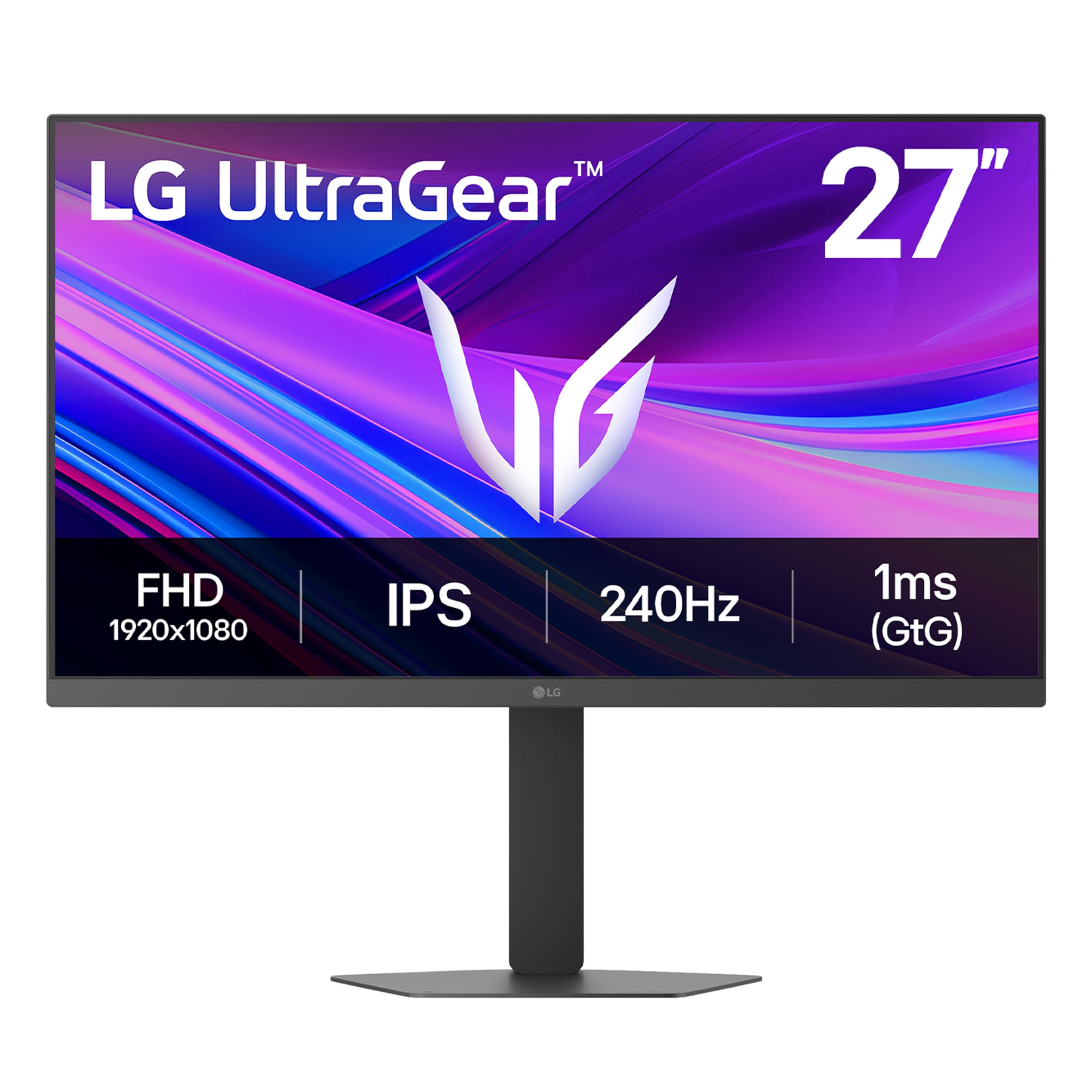 LG 27G440A-B 27-Inch Ultragear Full HD (1920 x 1080) IPS Gaming Monitor, 240Hz, 1ms, G-SYNC Compatible, FreeSync Premium, HDMI 2.1, DisplayPort, Tilt/Height/Swivel/Pivot Adjustable Stand, Black Image