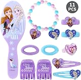 TDL 11pc Frozen Anna Elsa Beauty Set Girls Jewellery Hair Accessories Gift view 4