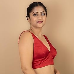 FIGURE'S DESIGNER Women's Dupion Raw Silk