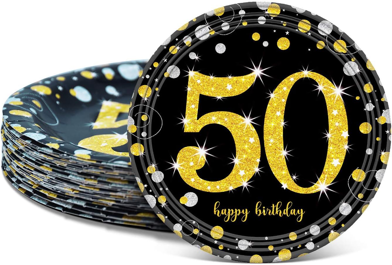 Amazon Com Harieet 50th Birthday Decorations 24 Counts Happy