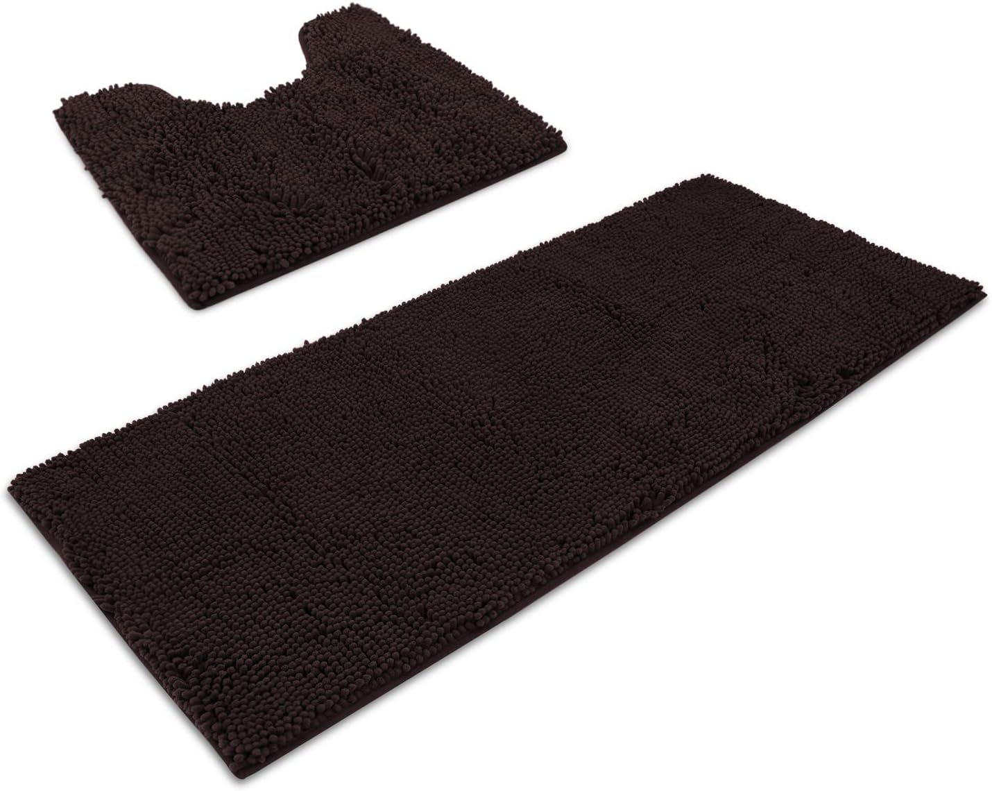 Dark Brown Bath Rug 120x120cm Non Slip Bath Mats Rugs Dark Gray