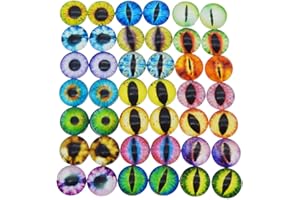 GraceAngie Mixed Style Dragon Eyes Round time gem Cover Glass Cabochon Dome 8mm/10mm/12mm/15mm/25mm Jewelry Finding Cameo Pen