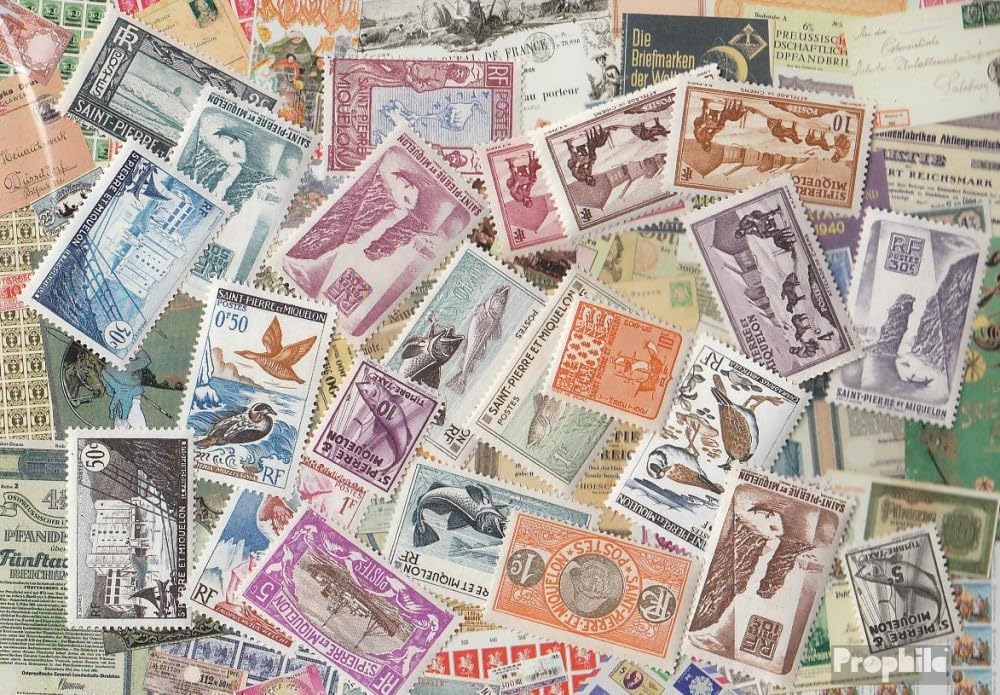 Prophila Collection St. Pierre and Miquelon 25 various stamps (Stamps for collectors)