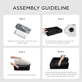 Bedsure Medium Dog Sofa Bed Orthopedic with Removable Zipper Cover 71x58x16cm view 7