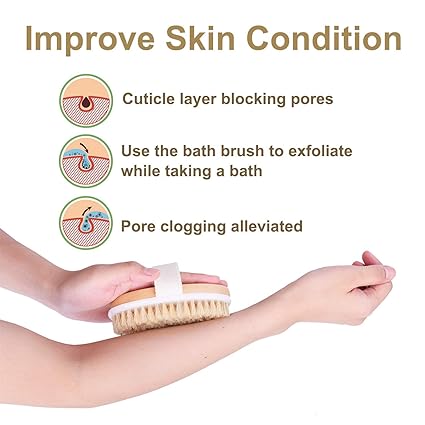 Sportout 2 opakowania szczotka do ciała na sucho ...