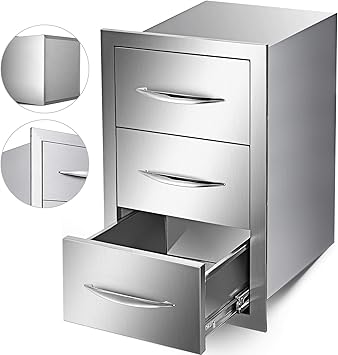 Amazon Com Mophorn Outdoor Kitchen Drawers Stainless Steel 15 7