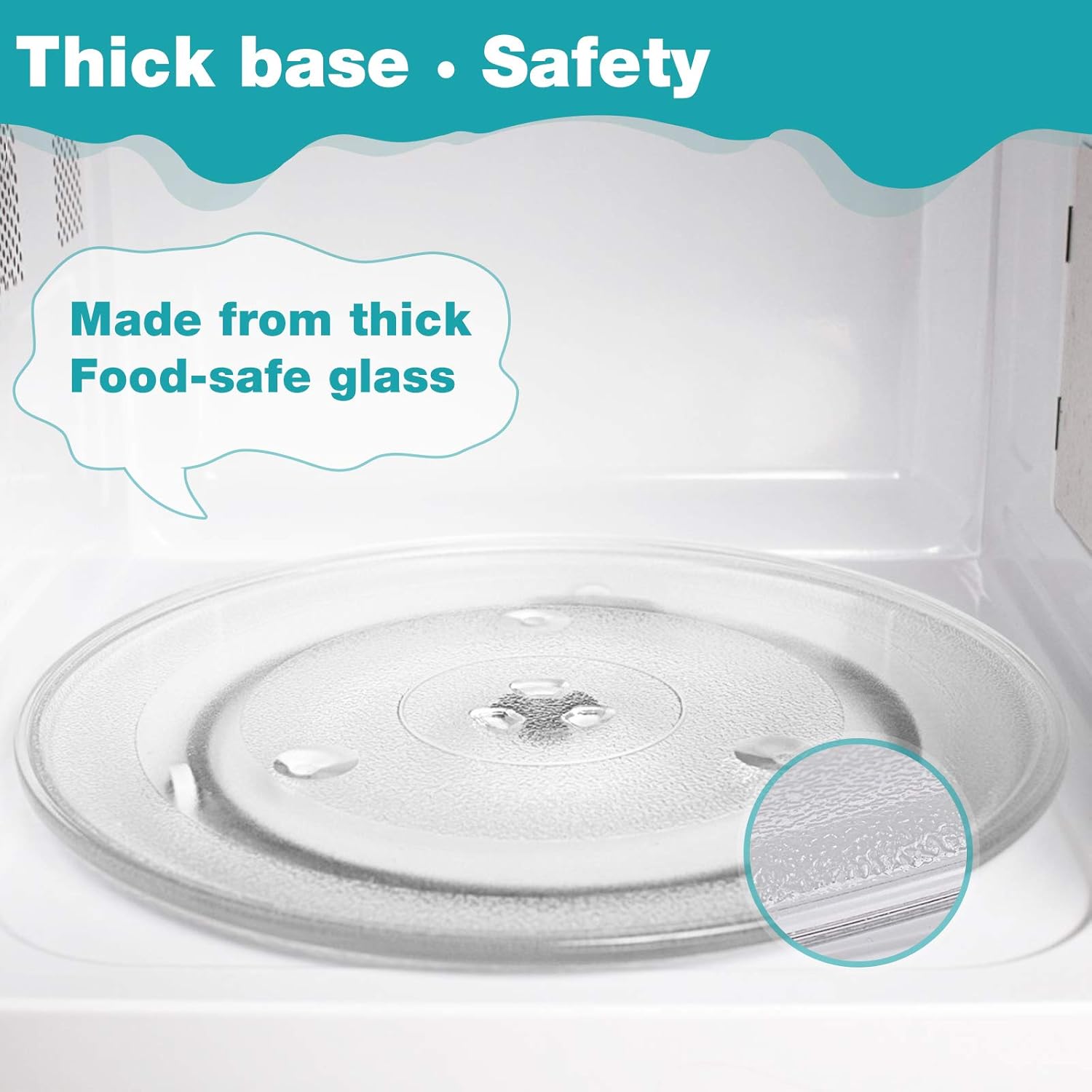 Gemroom 10.6" / 27cm Microwave Glass Plate/Microwave Glass Turntable Plate Replacement, Microwave Glass Turntable Tray Replacement: Home Improvement