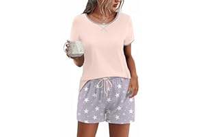 Ekouaer Women Pajama Set Casual Short Set