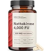 Nattokinase Supplement 4000 FU | Supports Healthy Circulation and Maintains Fibrin Levels | Nattokinase 4000 FU per Serving | Derived from Natto | Vegan & Non-GMO | 60 Capsules (1 Month Supply)