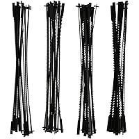 5 Inch Scroll Saw Blades, 48pcs Pin End Scroll Replacement for Wen 3921, Tacklife, Shop Fox, SKIL, Rikon, Ryobi and All 15In 