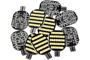 GRB Super Bright 921 LED Bulbs for RV Indoor Lights Camper Trailer Motorhome Marine Boat Dome Interior Light (Pack of 10, 6000K White)