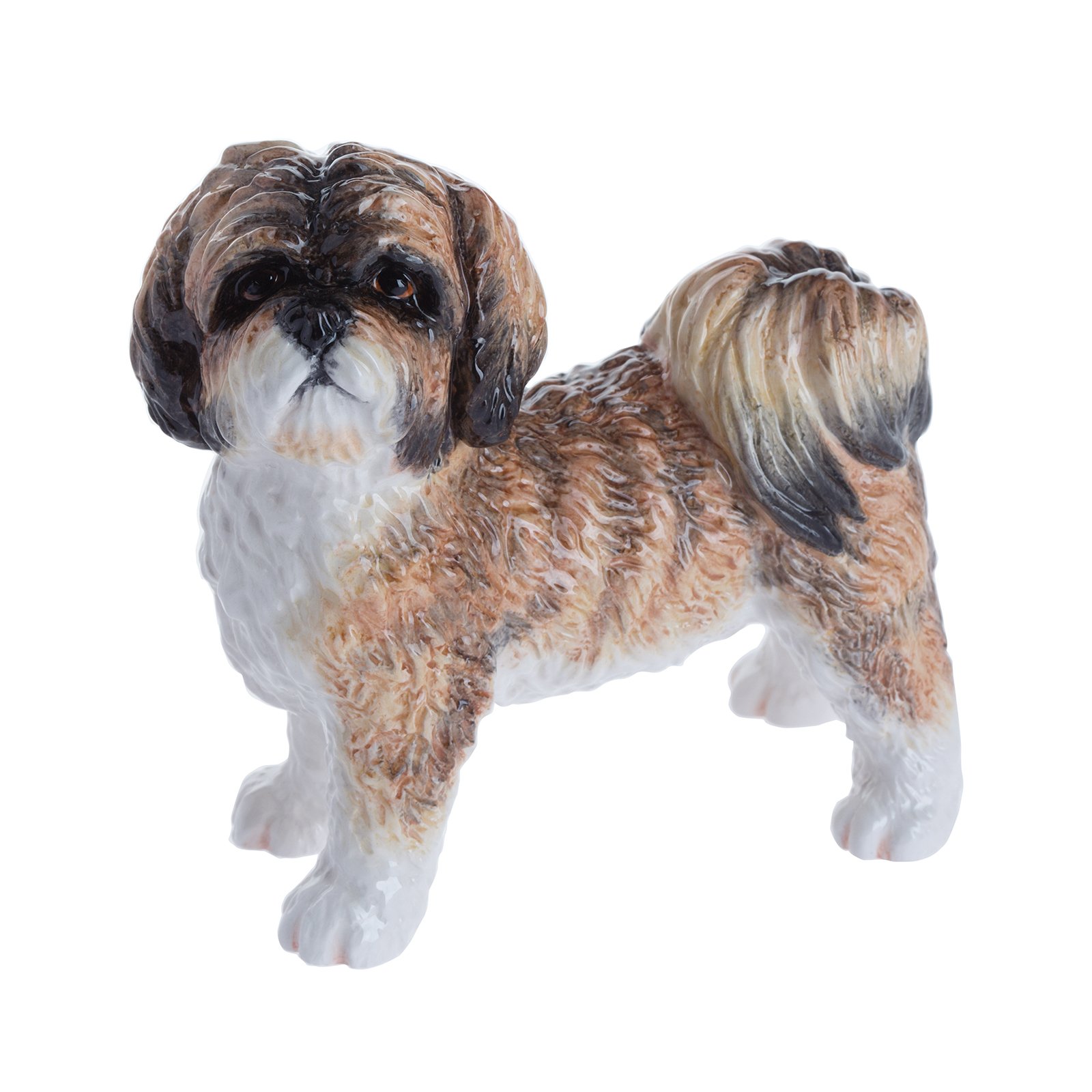 John Beswick Shih Tzu Figurine, Brown/Multi-Colour
