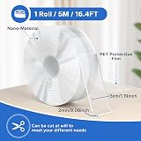 HOMMAND Double Sided Tape Heavy Duty Extra Large 5M 3CM 2MM Clear Nano Mounting view 2