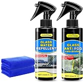 CYTITZHEN Water Repellent &amp; Anti-Fog Spray for Quick Car Interior &amp; Exterior Glass Care - Long-Lasting Hydrophobic Coating for Windshield, Windows, Mirrors &amp; Helmets - Pack of 2