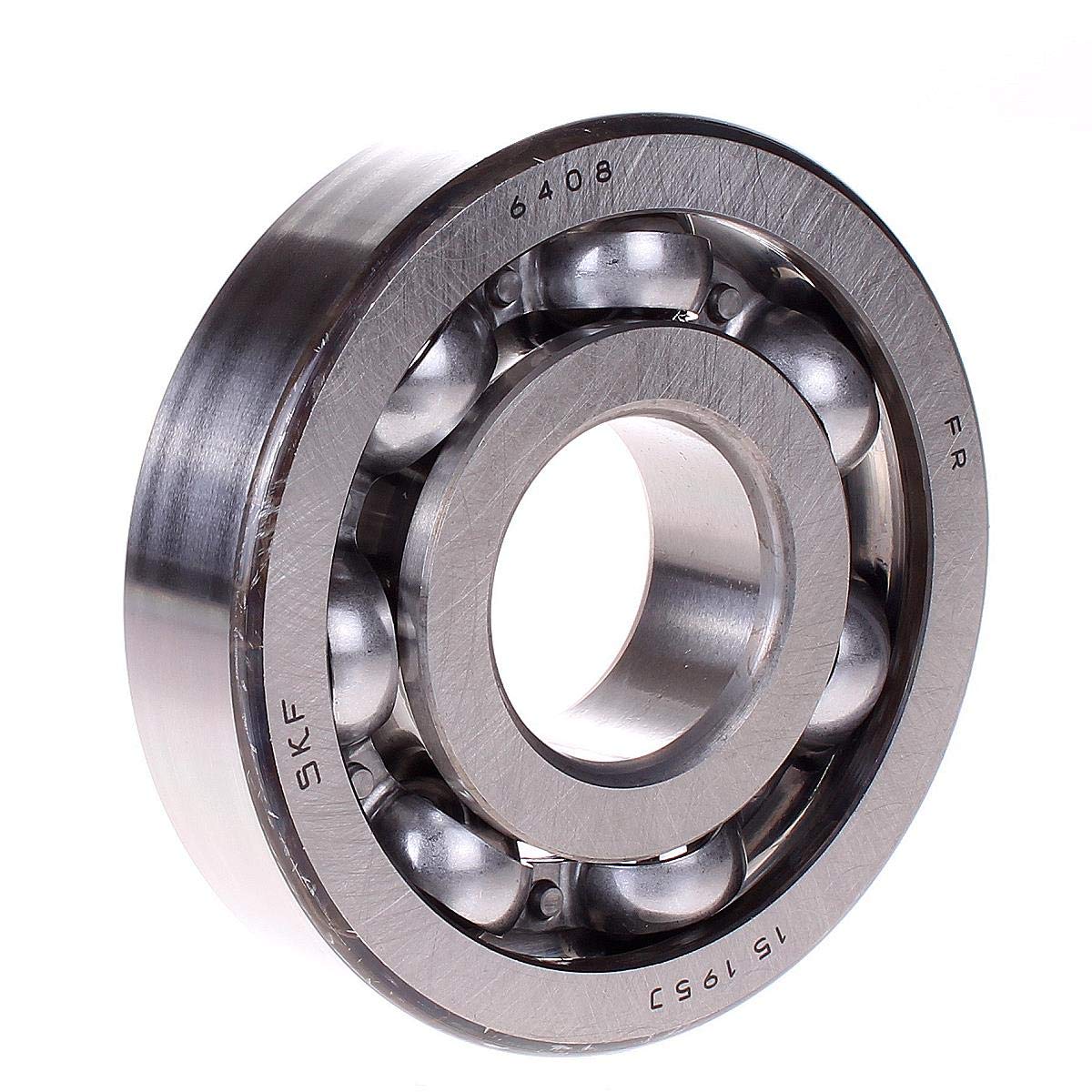 SKF 6408 Radial Deep Groove Ball Bearing, 40 ID, Bearing steel