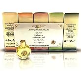 Anointing Oil for Prayer – 5x15ml Holy Oil Bottles from Jerusalem – Rose of Sharon, Spikenard, Lily of The Valley, Myrrh, Frankincense – Blessed Anointed Oils from Israel