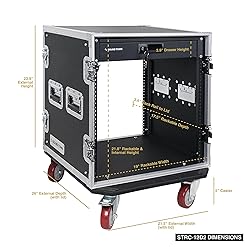 Sound Town 12U PA DJ Pro Audio Rack/Road ATA Case