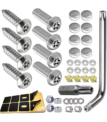 Amazon.com: Dorman 49258 License Plate Screw Kit, 4 Pack