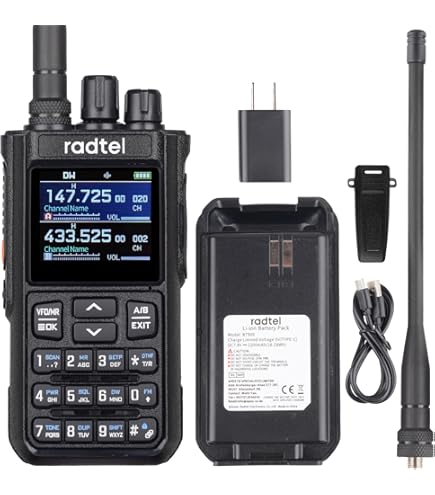 Desktop Type Battery Charger (with USB-C Port) For Radtel RT-470 RT-470L RT-470X Two Way Radio