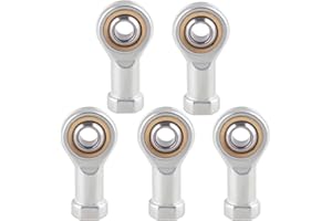 CNCYEAH PHSI5R Rod End Bearings 5PCS Right Hand Inner Thread Diameter 5mm M5*0.8 Metric Rod end Joint Bearing