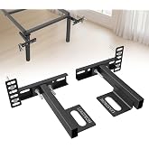 LIASTRON 2 Pack Adjustable Headboard Brackets for Metal Bed Frame,Headboard &amp; Footboard Extension Kit,Fits Twin Full Queen King (Check Hole Spacing),Matte Black