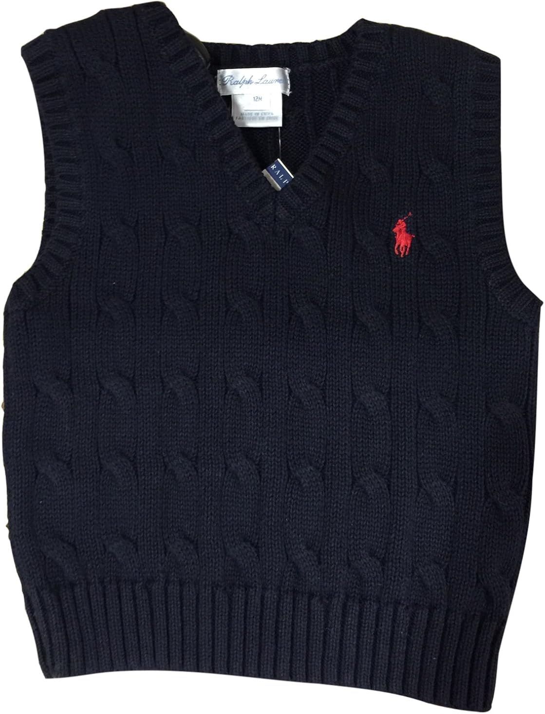 Ralph Lauren Polo Baby Boys' CableKnit Cotton Sweater Vest
