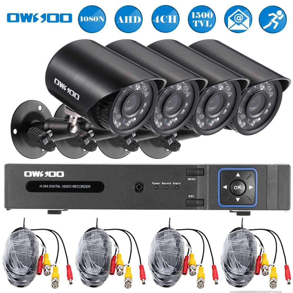 安いそれに目立つ Owsoo 防犯カメラセット 4ch フル1080n Dvr 4 720p Ahd防水カメラ 4 60ft監視ケーブル P2pptz Android Ios App制御動き検知ntscシステム日本語osd言語 B074qjv37j 大注目 Art Advisory Capital Horizons Com
