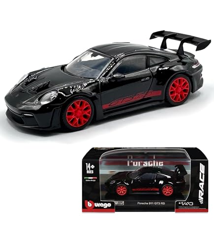 Amazon.com: Porsche 911 (997) GT3 RS Black 1/24 Scale : Toys & Games