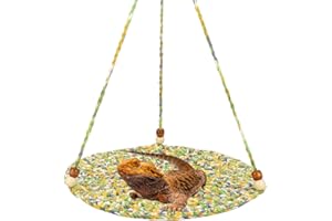 Jspupifip Bearded Dragon Bed, Large Reptile Hammock for Lizard Cage, Gecko & Chameleon Accessories